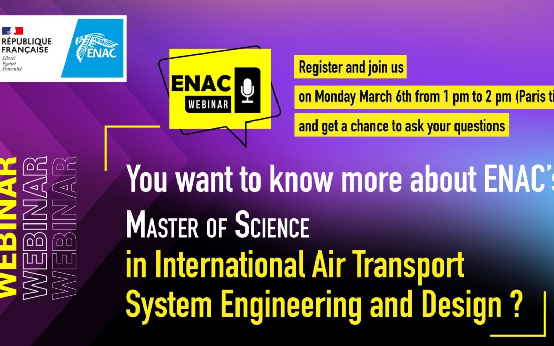 ENAC: Webinar «Magíster International Air Transport System Engineering and Design»