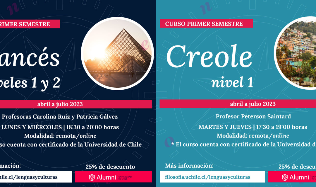 Cursos de francés y creole en la Universidad de Chile