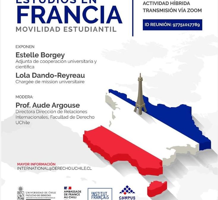 Estudios en Francia: Campus France en la Facultad de Derecho, U. de Chile
